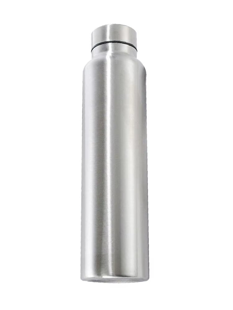 650Ml/1000Ml Stainless Steel Sport Water Bottle Single-Layer Rugged Water Cup Metal Flask Drinkware Camping Sports Gym